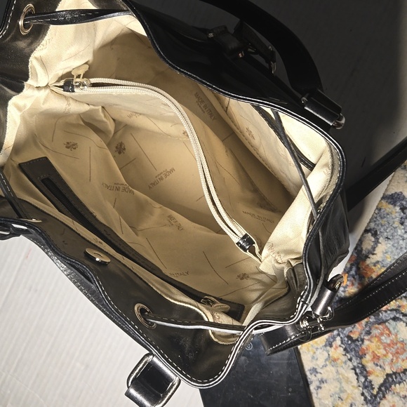 Time resistance leather bucket bag - Picture 8 of 8